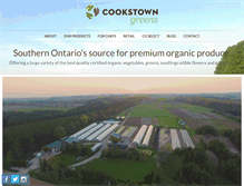 Tablet Screenshot of cookstowngreens.com